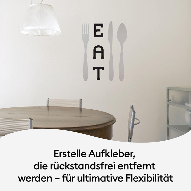 Cricut Vinylfolie wiederablösbar 33 cm x 3.6 m silber
