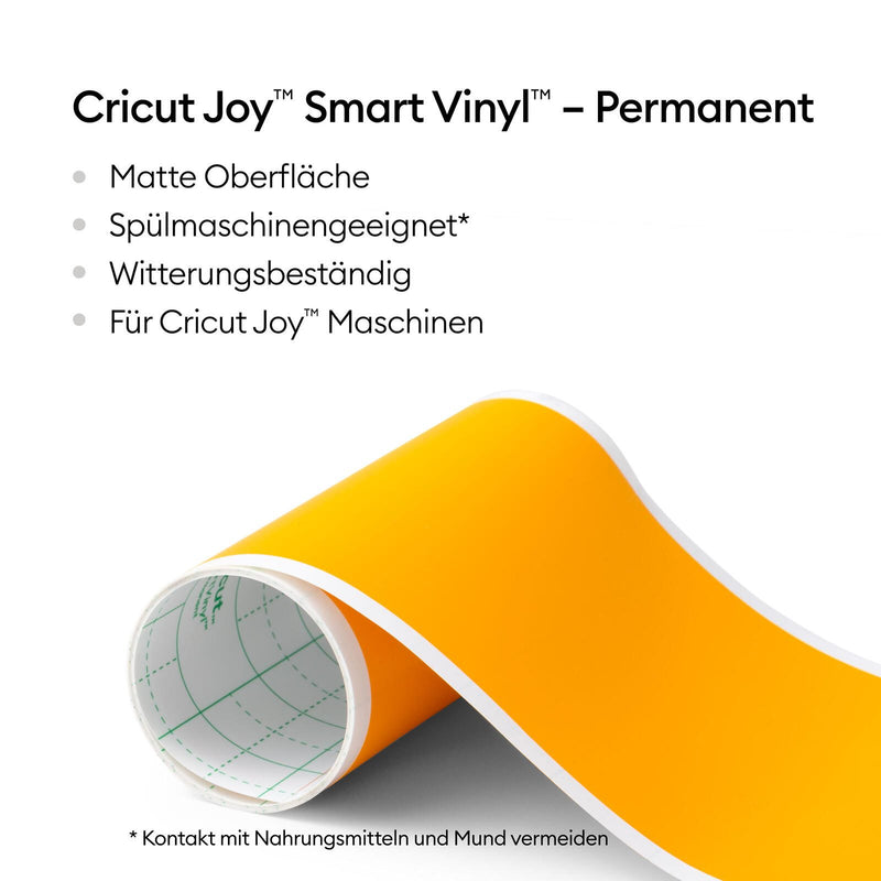 Cricut Vinylfolie permanent 13.9 cm x 121.9 cm maisgelb