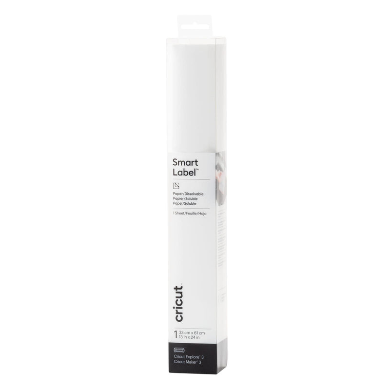Cricut Papier auflösbar für Schneideplotter 33 cm x 61 cm weiß