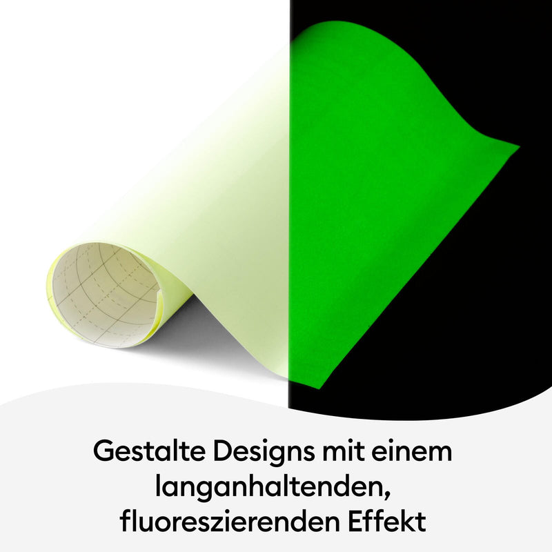 Cricut Vinylfolie wiederablösbar 30.5 cm x 61 cm Glow in the Dark