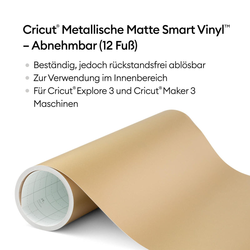 Cricut Vinylfolie wiederablösbar 33 cm x 3.6 m champagner