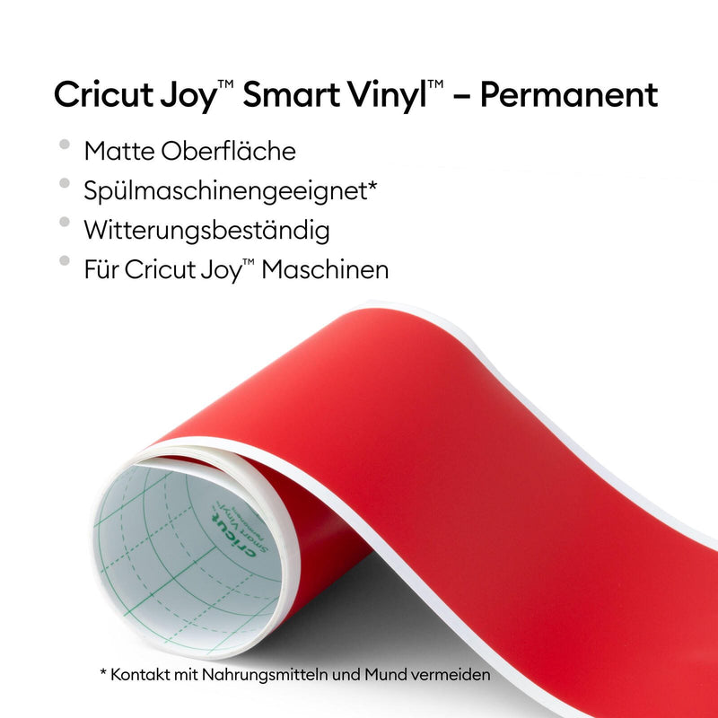 Cricut Vinylfolie permanent 13.9 cm x 121.9 cm rot