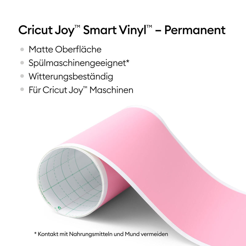 Cricut Vinylfolie permanent 13.9 cm x 121.9 cm light pink