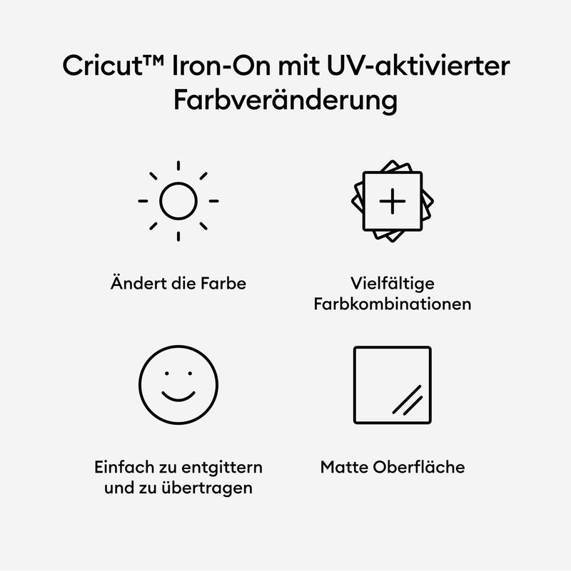 Cricut Farbverändernde Aufbügelfolie 30.5 cm x 48.2 cm gelb