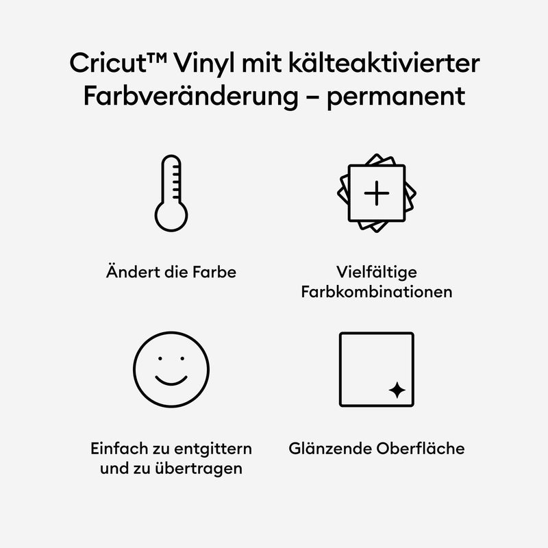 Cricut Farbverändernde Vinylfolie permanent 30.5 cm x 61 cm blau