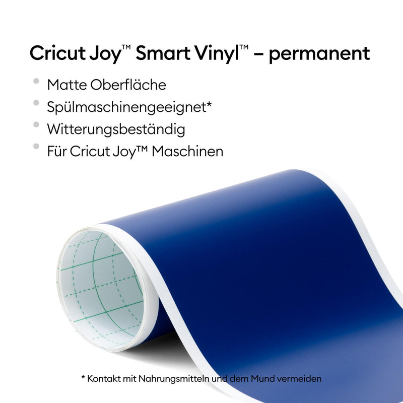 Cricut Vinylfolie permanent 13.9 cm x 121.9 cm blau