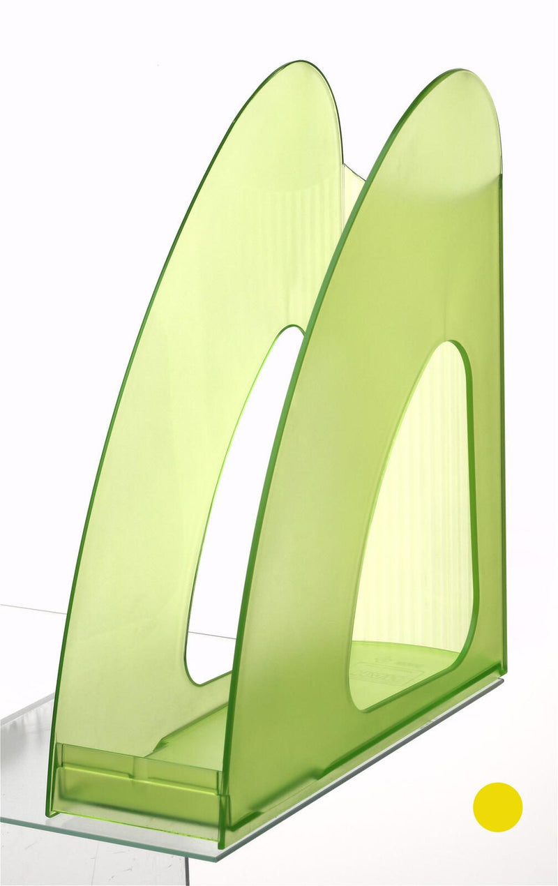 HAN Stehsammler antistatisches, schwermetallfreies Polystyrol grün-transparent , DIN C4