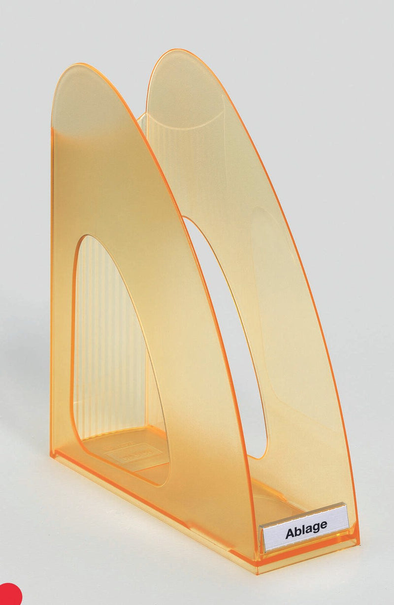 HAN Stehsammler antistatisches, schwermetallfreies Polystyrol orange-transparent , DIN C4