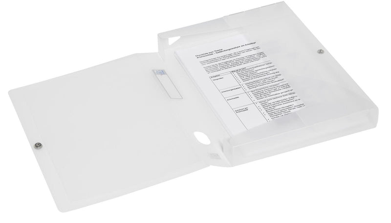 OXFORD Heftbox 4 cm DIN A4 transparent