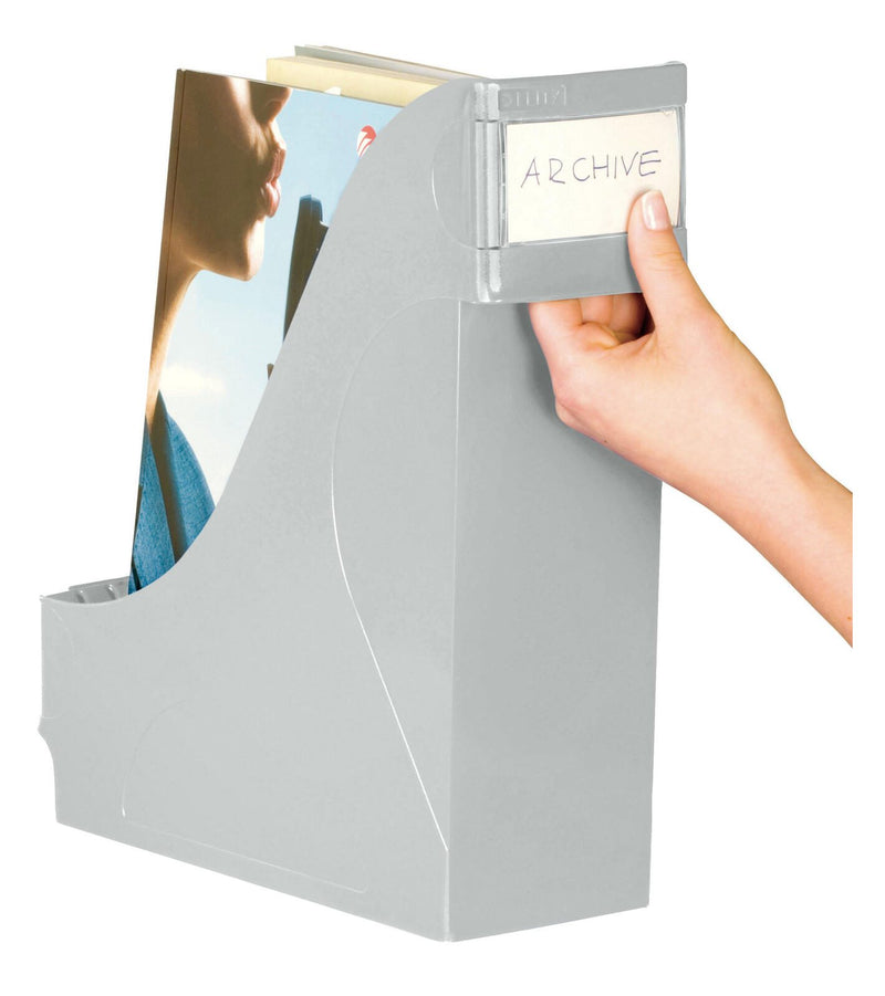LEITZ Stehsammler Kunststoff grau , DIN A4