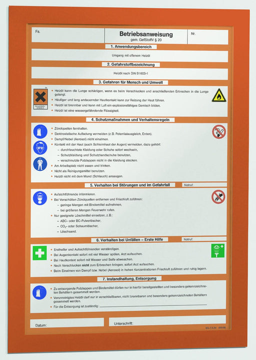 DURABLE Magnetrahmen selbstklebend A4 orange