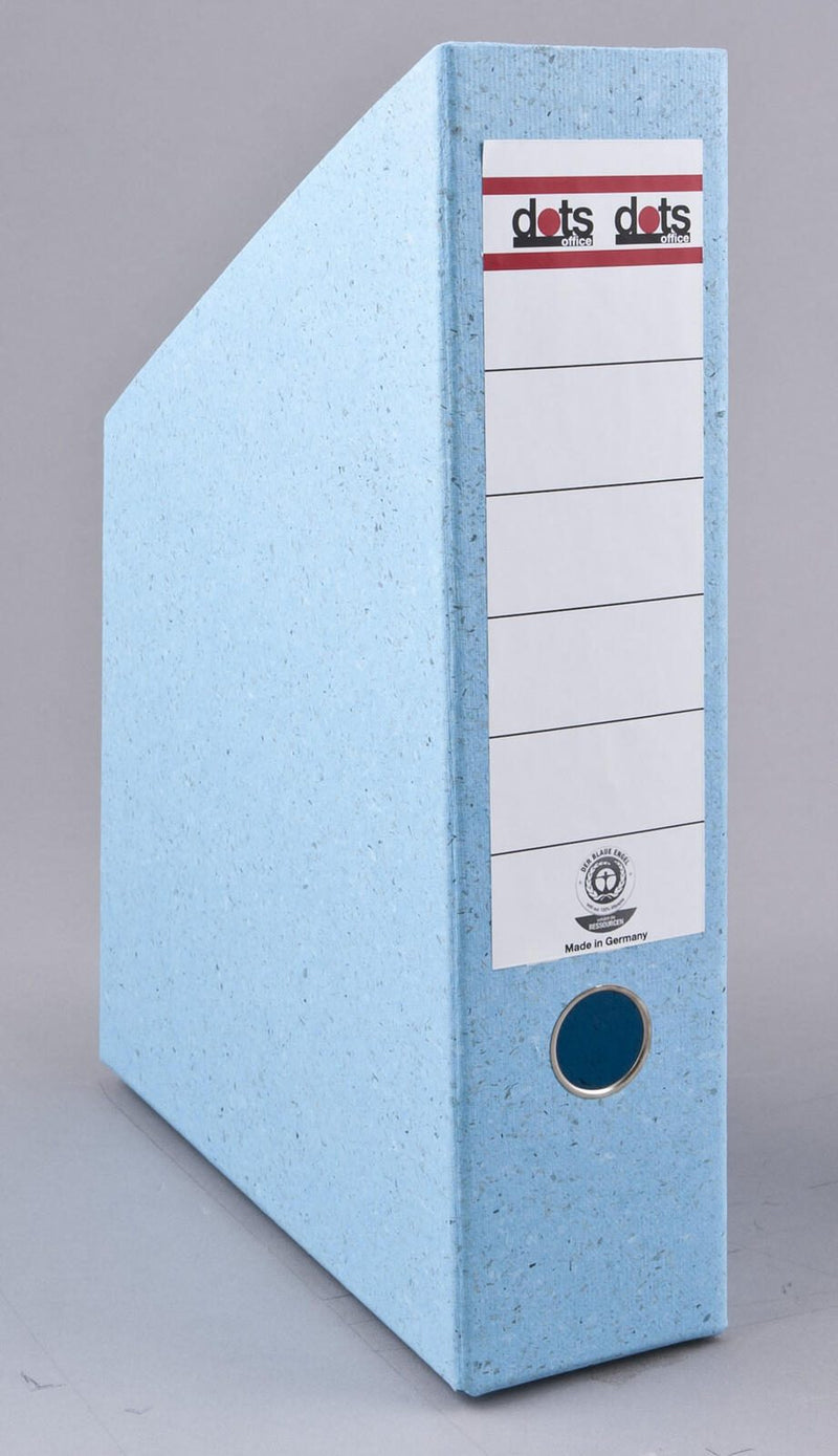 dots Stehsammler Karton, 1.300 g/qm blau , DIN A4