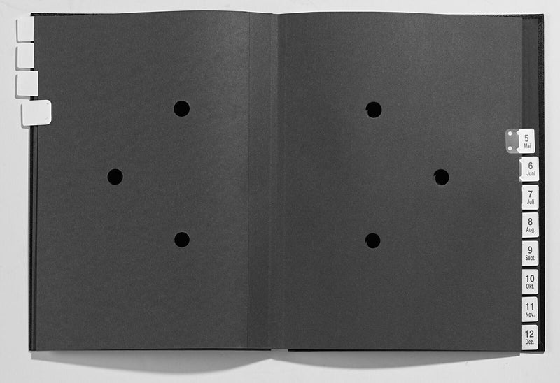 dots Pultordner DIN A4 12 Taben schwarz