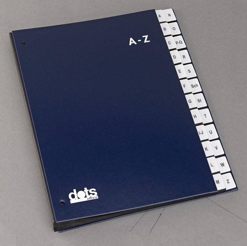 dots Pultordner DIN A4 24 Taben blau