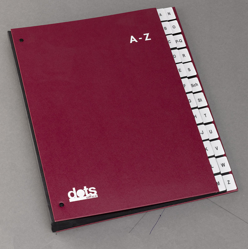 dots Pultordner DIN A4 24 Taben rot