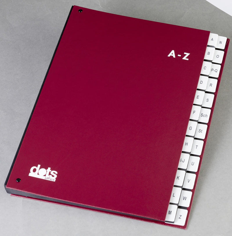 dots Pultordner DIN A4 24 Taben rot