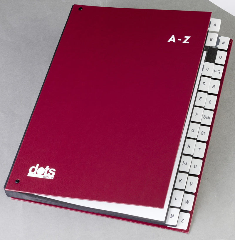 dots Pultordner DIN A4 24 Taben rot