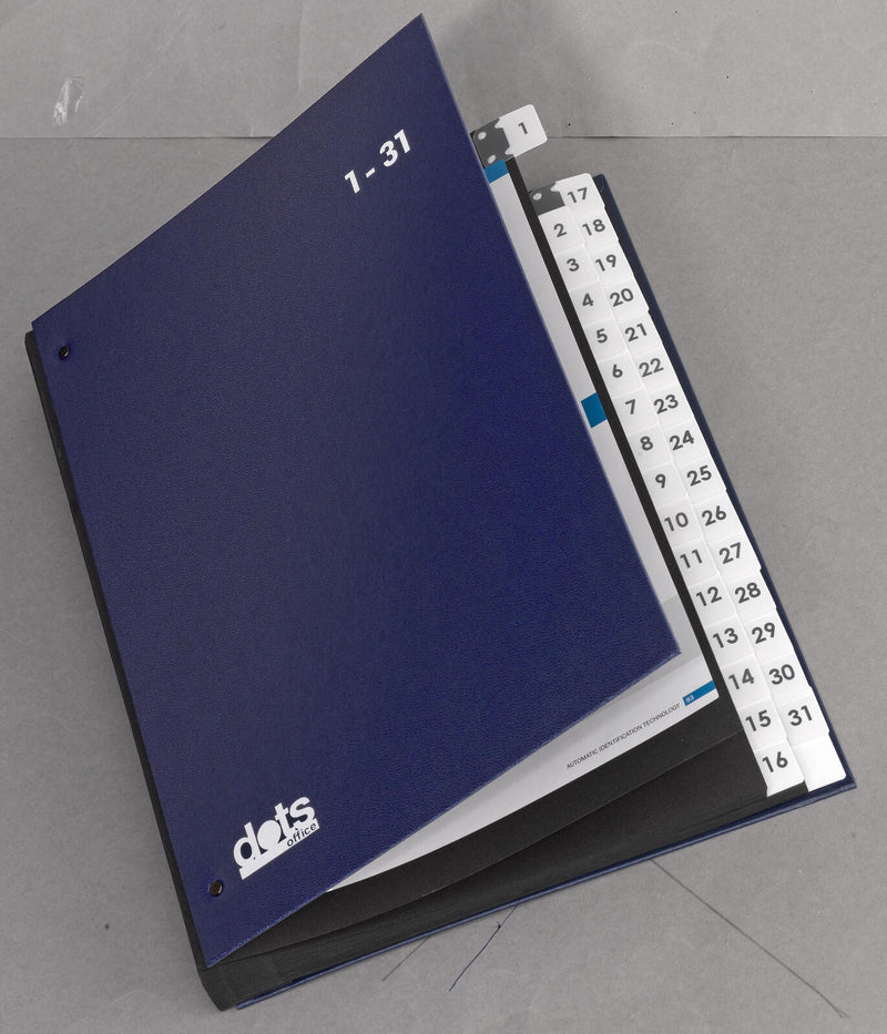 dots Pultordner DIN A4 32 Taben blau