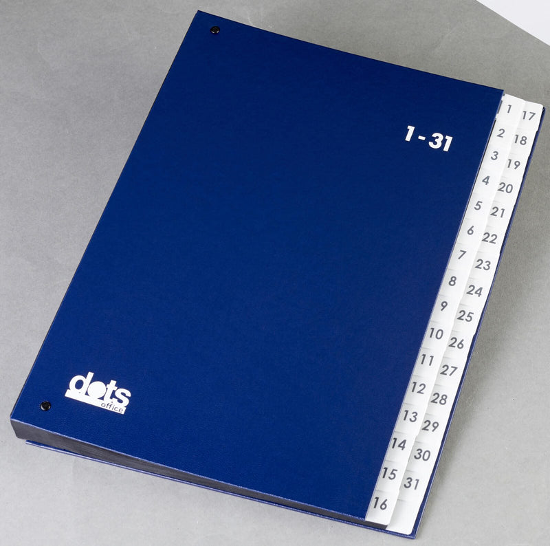 dots Pultordner DIN A4 32 Taben blau