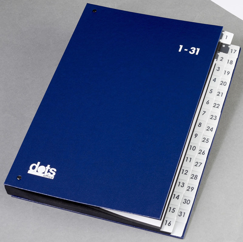 dots Pultordner DIN A4 32 Taben blau