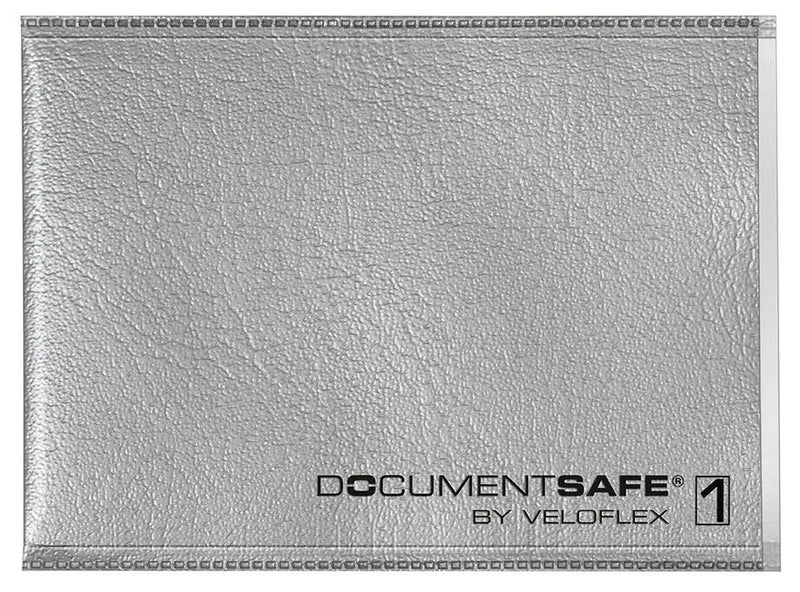 VELOFLEX Dokumentenhülle silber 9,0 x 6,3