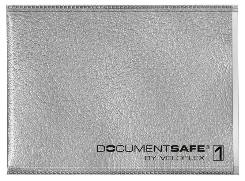 VELOFLEX Dokumentenhülle silber 9,0 x 6,3