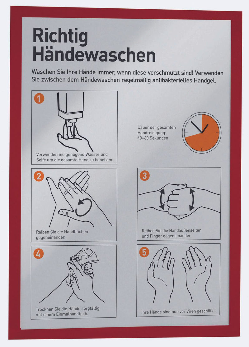 DURABLE Magnetrahmen A3 rot