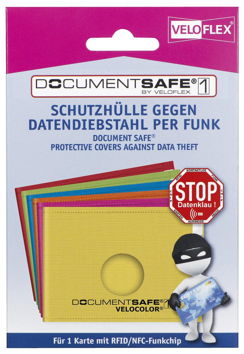 VELOFLEX Kreditkartenhülle 9,0 x 6,3 gelb
