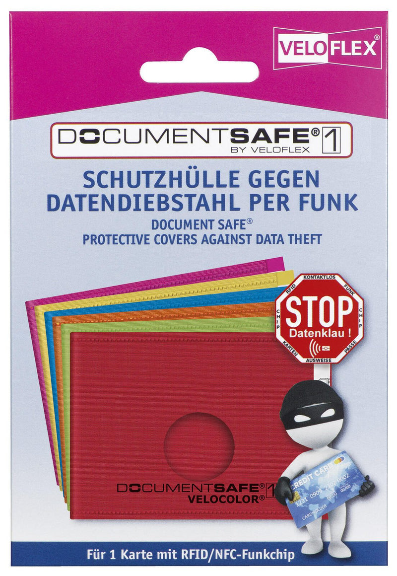 VELOFLEX Kreditkartenhülle 9,0 x 6,3 rot