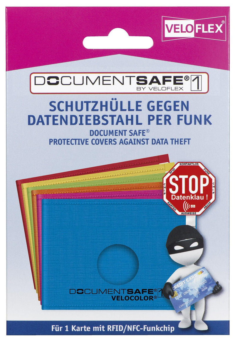 VELOFLEX Kreditkartenhülle blau 9,0 x 6,3