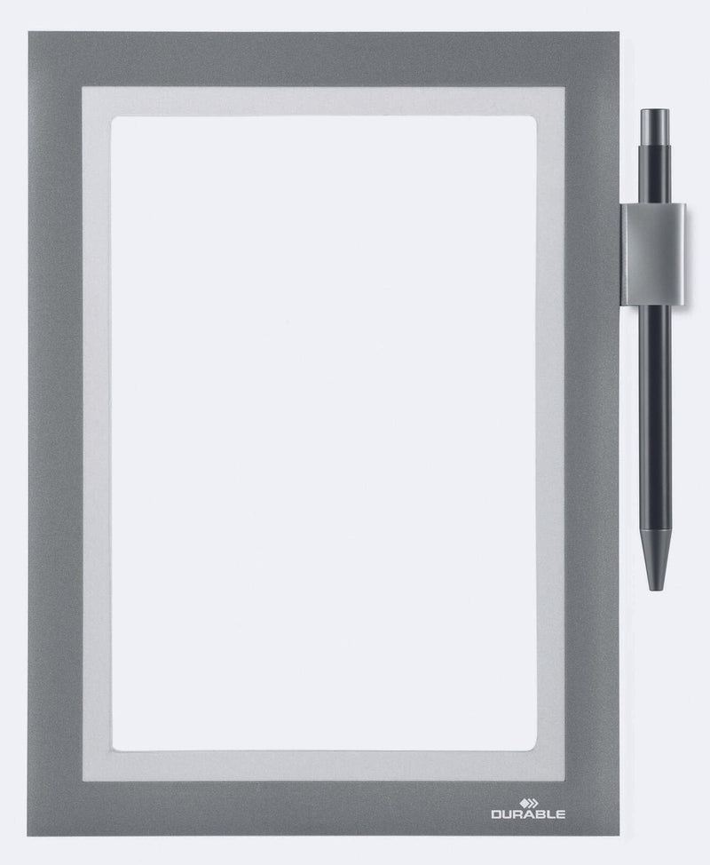 DURABLE Magnetrahmen selbstklebend silber A5