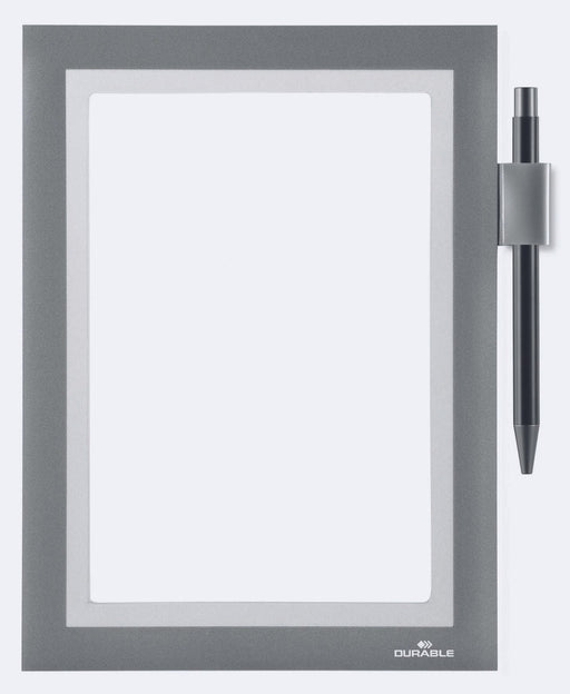 DURABLE Magnetrahmen selbstklebend silber A5