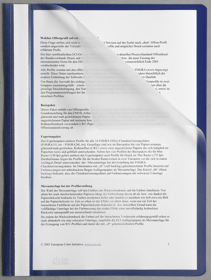 dots Schnellhefter DIN A4 Polypropylen (PP) dunkelblau