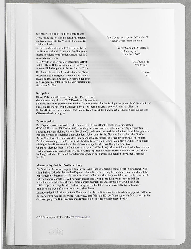 dots Schnellhefter DIN A4 Polypropylen (PP) weiß