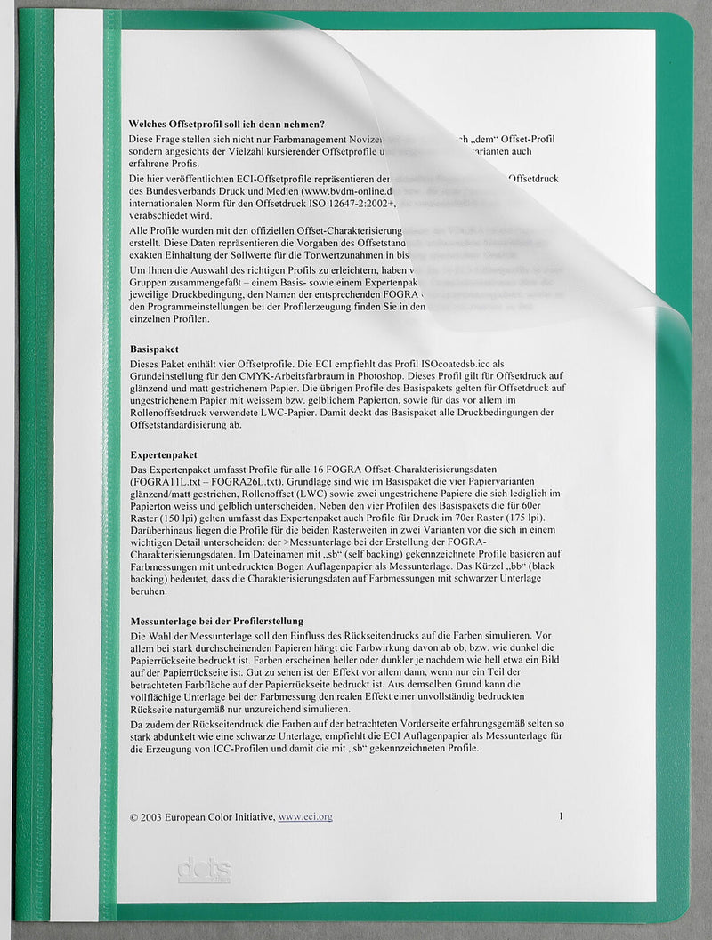 dots Schnellhefter DIN A4 Polypropylen (PP) grün