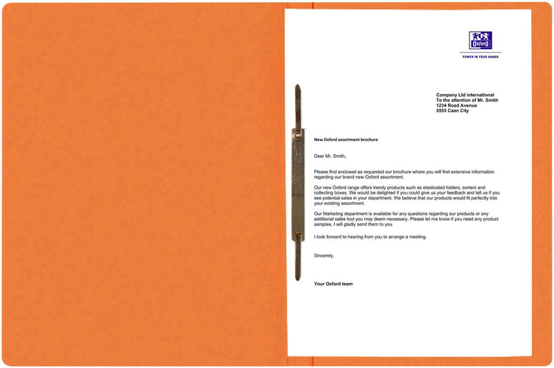 OXFORD Schnellhefter DIN A4 Karton orange