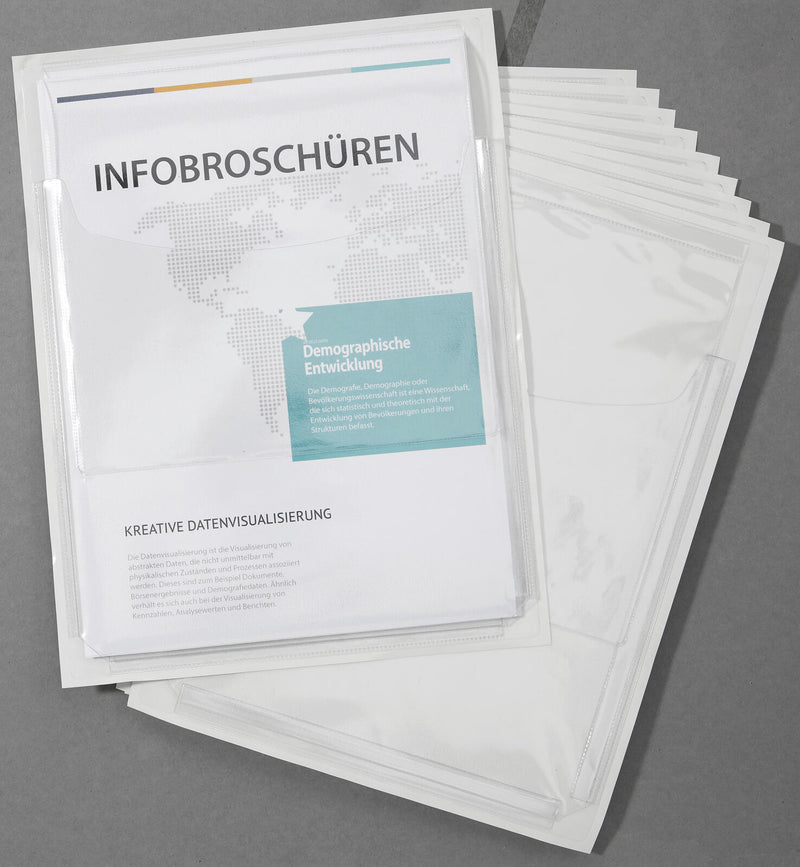 EICHNER Dokumentenhüllen selbstklebend A4 transparent