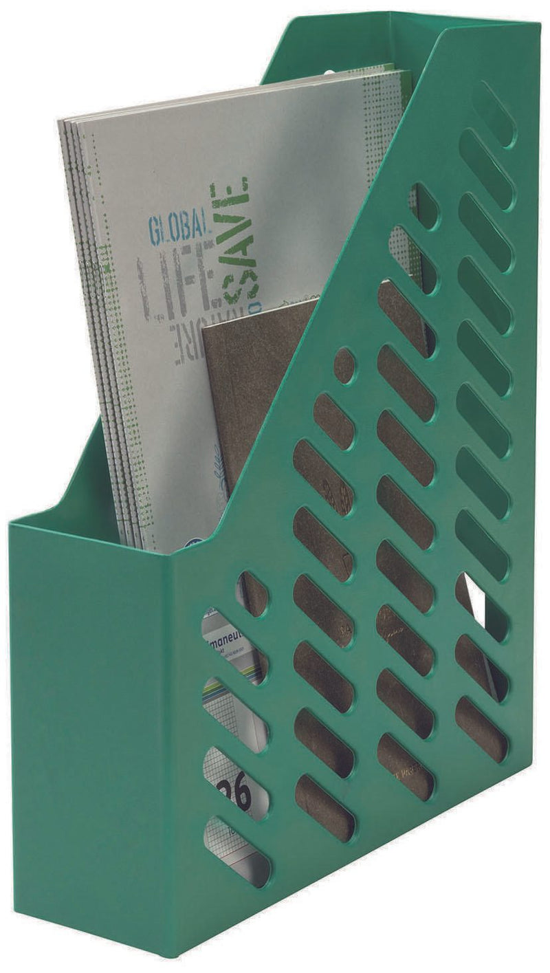 HAN Stehsammler recycelter Kunststoff grün , DIN C4