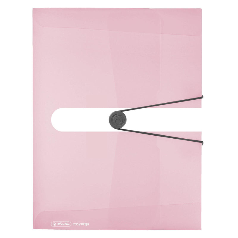 herlitz Heftbox 4 cm DIN A4 transparent rosé