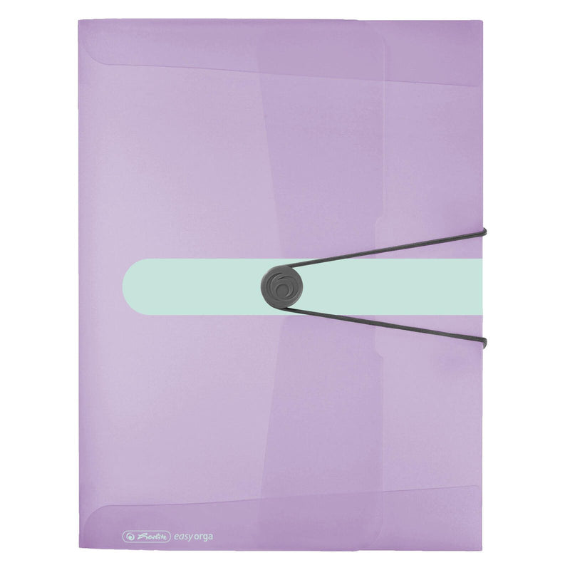 herlitz Heftbox 4 cm DIN A4 transparent flieder