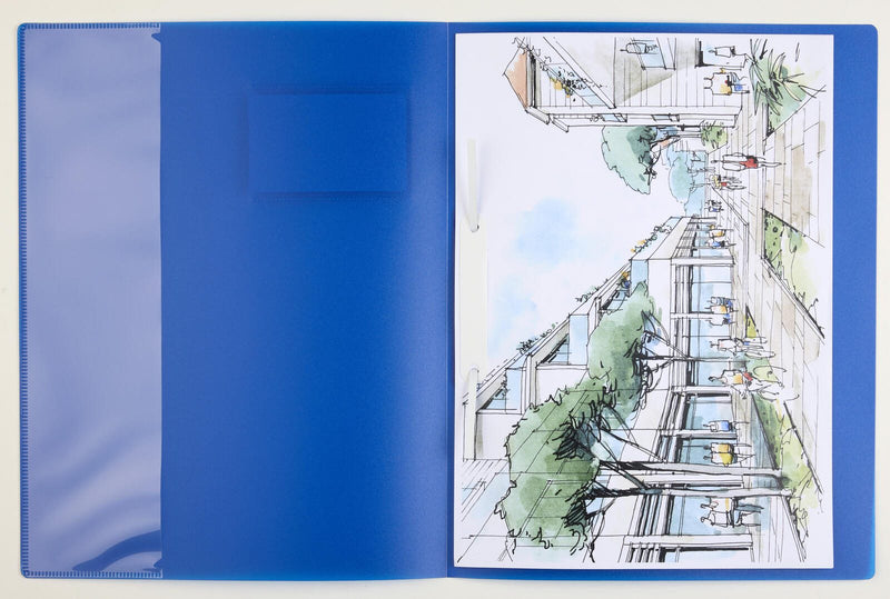 BRUNNEN Schnellhefter DIN A4 Polypropylen (PP) blau transluzent