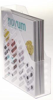 Stehsammler Polystyrol weiß-transparent , DIN C4