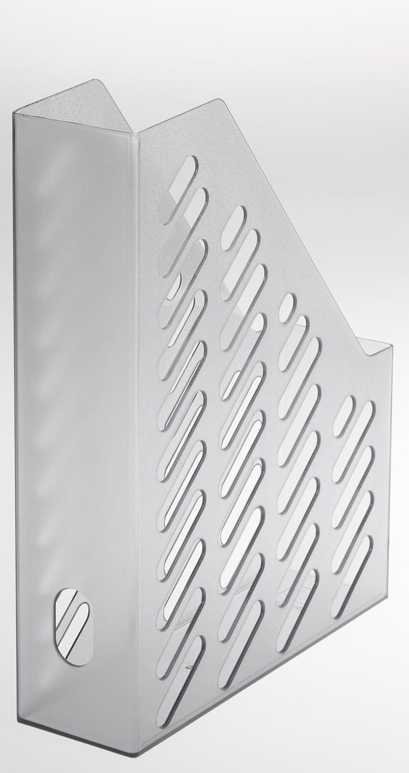 Stehsammler Polystyrol grau-transparent , DIN C4