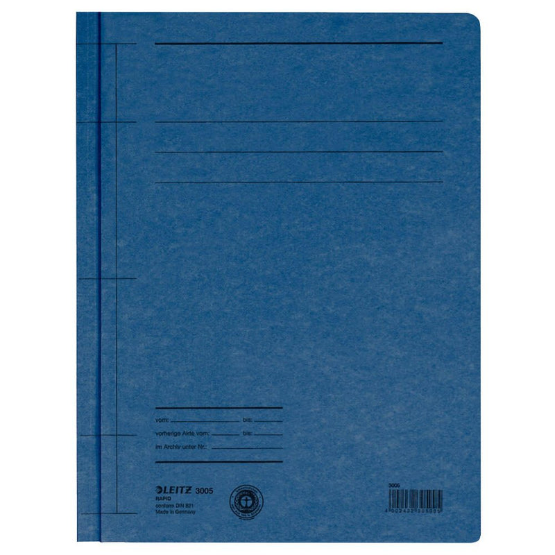 LEITZ Schnellhefter A5 Recycling-Karton blau