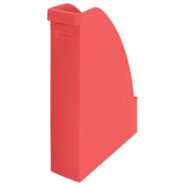 LEITZ Stehsammler recycelter Kunststoff rot , DIN A4