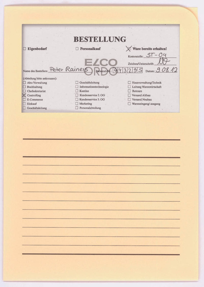 ELCO Sichthüllen DIN A4 chamois