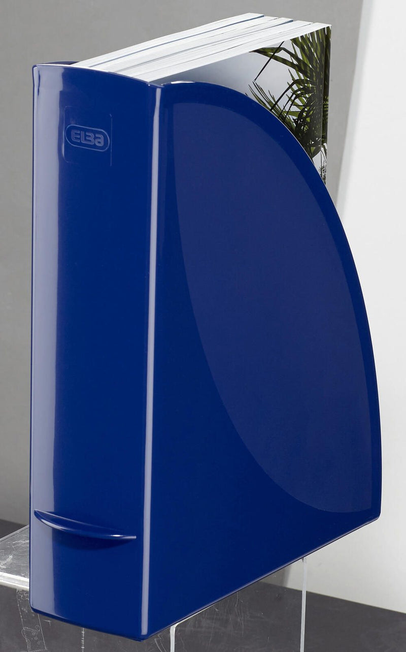 ELBA Stehsammler Polystyrol blau , DIN A4