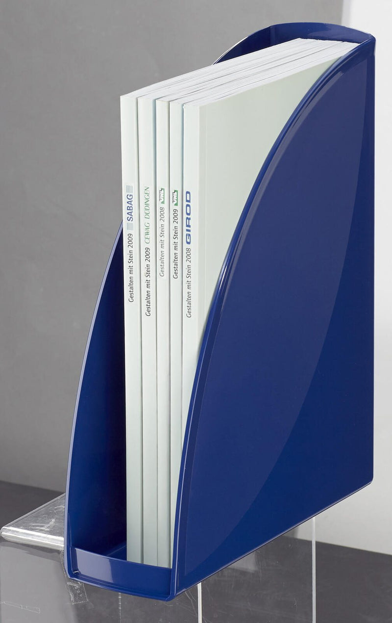 ELBA Stehsammler Polystyrol blau , DIN A4