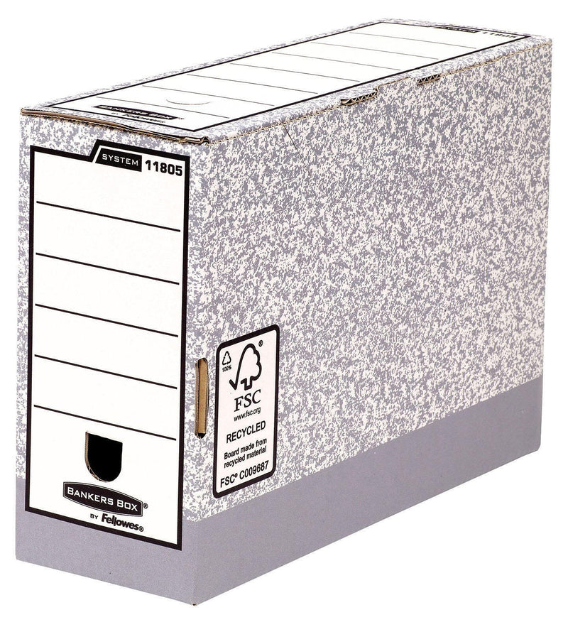 Bankers Box Archivboxen für Ordner 11,1 x 32,7 x 26,5 cm