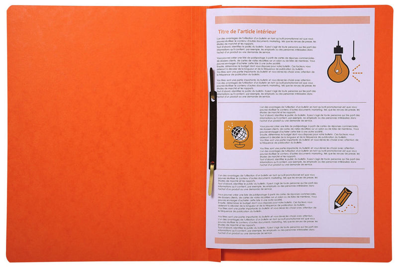 Exacompta Schnellhefter DIN A4 Colorspankarton 5x grün, rot, blau, orange, gelb